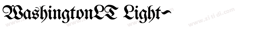 WashingtonLT Light字体转换